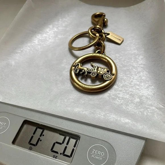 Coach Horse & Carriage Key Fob Keychain Bag Charm - Picture 5 of 11